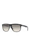 Ray Ban Boyfriend Sunglasses with Black Plastic Frame and Gray Gradient Lens RB4147 601/32