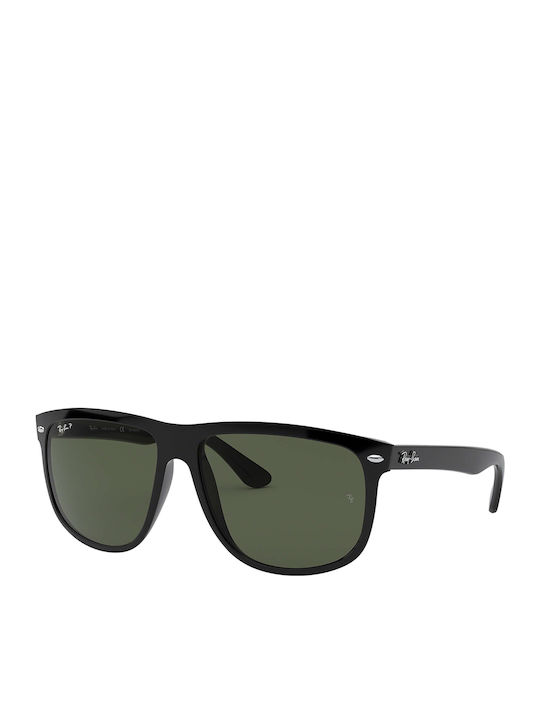 Ray Ban Boyfriend Unisex Ochelari de soare cu Negru Cadru și Verde Polarized Lentilă RB4147 601/58
