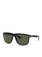 Ray Ban Boyfriend Unisex Ochelari de soare cu Negru Cadru și Verde Polarized Lentilă RB4147 601/58