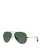 Ray Ban Ochelari de soare cu Negru Din metal Rame și Verde Lentilă RB3026 L2821