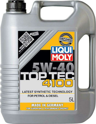 Liqui Moly Συνθετικό Λάδι Αυτοκινήτου Top Tec 4100 5W-40 C3 για κινητήρες Diesel 5lt