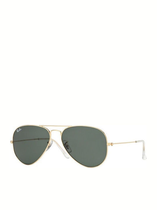 Ray Ban Aviator Unisex Γυαλιά Ηλίου με Χρυσό Με...