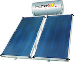 MasterSOL Eco Ηλιακός Θερμοσίφωνας 160 λίτρων Glass Διπλής Ενέργειας με 3τ.μ. Συλλέκτη