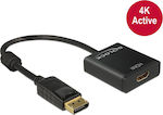 DeLock Convertor DisplayPort masculin în HDMI feminin (62607)