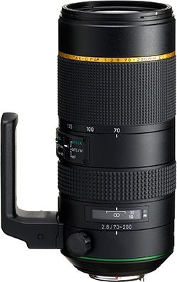 Pentax Crop Camera Lens HD D FA* 70-200mm F2.8 ED DC AW Tele Zoom for Pentax K Mount Black