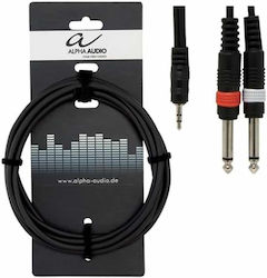 Alpha Audio Y-Cable 2x 6.3mm male - 3.5mm male 3m (190.125)