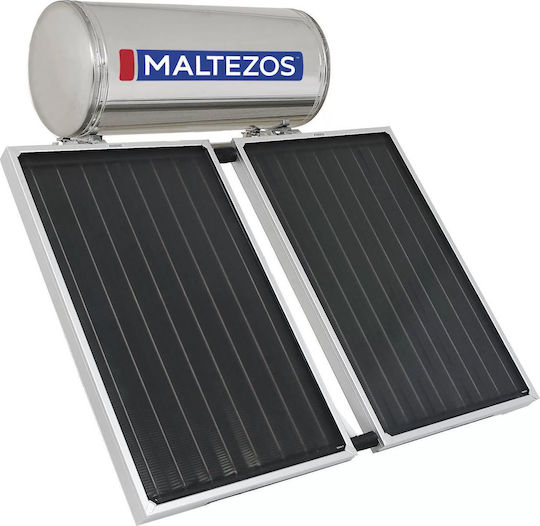 Maltezos MALT SAC Încălzitor solar de apă 300 litri Inox Dublă acțiune cu colector de 3.9 metri pătrați