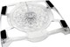 Esperanza Sirocco Cooling Pad for Laptop up to 15.6" with 1 Fan and Lighting White