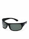 Polaroid Men's Sunglasses with Black Plastic Frame and Black Polarized Lens P07886 9CA/RC