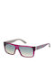 Marc Jacobs Women's Sunglasses with Red Plastic Frame and Green Gradient Mirror Lens MMJ 096/N/S DRL/IE