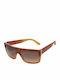 Marc Jacobs Men's Sunglasses with Brown Acetate Frame and Brown Gradient Lenses MMJ 096/N/S 01W/J6