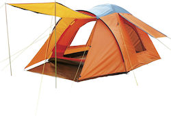 Escape Σκηνή Camping Igloo Πορτοκαλί με Διπλό Πανί 3 Εποχών για 5 Άτομα 250x250x178εκ.