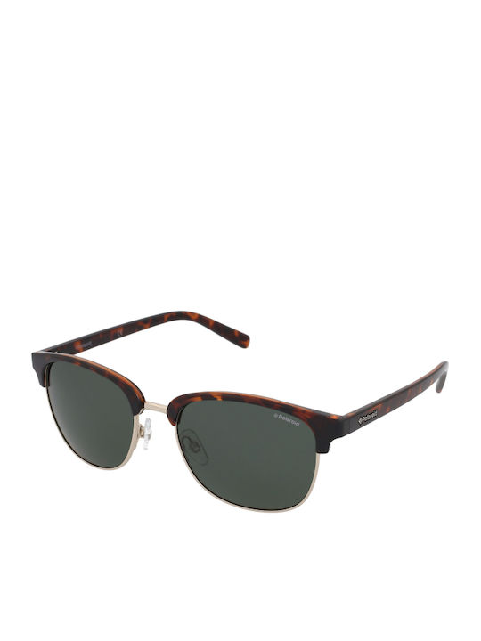 Polaroid Sonnenbrillen mit Braun Rahmen und Grün Polarisiert Linse 353073