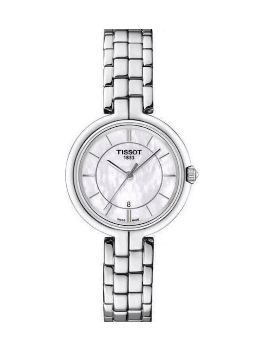 Tissot Часовник с сребърен Метална гривна T094.210.11.111.00