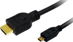 LogiLink HDMI 1.4 Cable HDMI male - micro HDMI male 2m Black