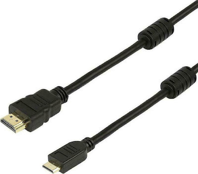 Powertech HDMI 1.4 Cable HDMI male - mini HDMI male 5m Black