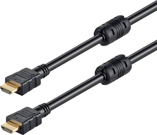 Powertech HDMI 1.4 Високоскоростен 1080p 120Hz HDMI Кабел HDMI Мъжки - HDMI Мъжки 5м Черен