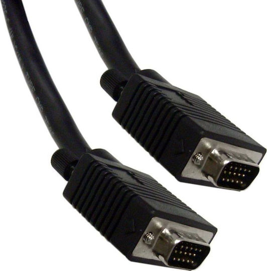 Powertech Cable VGA male - VGA male Μαύρο 1.5m CAB-G001