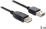 DeLock Easy USB 2.0 Cable USB-A male - USB-A female 5m (83373)