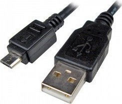 VCOM USB 2.0 Kabel USB-A-Stecker - Mini-USB-B-Stecker 1.5m CU215-1.5