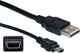 VCOM USB 2.0 Кабел USB-A мъжки - мини USB-B мъжки Черен 1.5м CAB-002