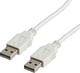Roline USB 2.0 Кабел USB-A мъжки - USB-A мъжки Бял 1.8м 11.99.8919