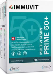Leriva Pharma Immuvit Prime 50+ Πολυβιταμίνη 30 μαλακές κάψουλες Leriva Pharma Immuvit Prime 50+ Πολυβιταμίνη 30 μαλακές κάψουλες
