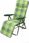 Campus Sunbed-Armchair Beach with Reclining Multiple Slots Green