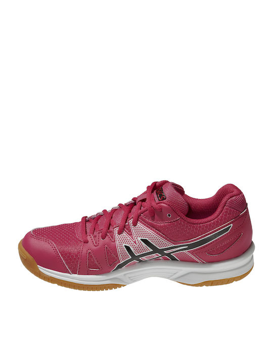 Gel Upcourt GS Kinder Sportschuhe Volleyball mit Schnürsenkeln Rosa