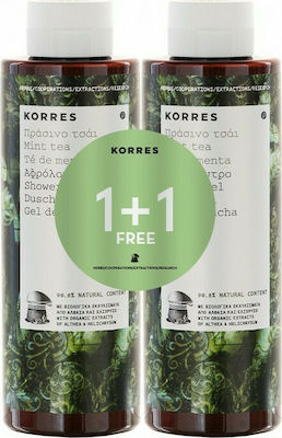 Korres Mint Tea Αφρόλουτρο σε Gel 2x250ml