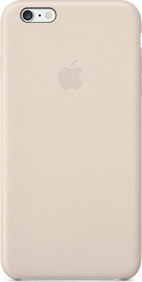 Apple Leather Case Umschlag Rückseite Silikon Rosa (iPhone 6/6s Plus) MGQW2ZM/A