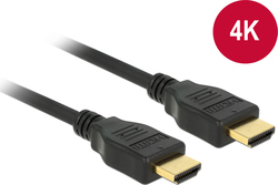 DeLock 84714 HDMI 2.0 HDMI-Stecker - HDMI-Stecker 2m Schwarz