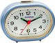 Olympus Silent Tabletop Clock with Indicators with Alarm Clock Light Blue OL-880