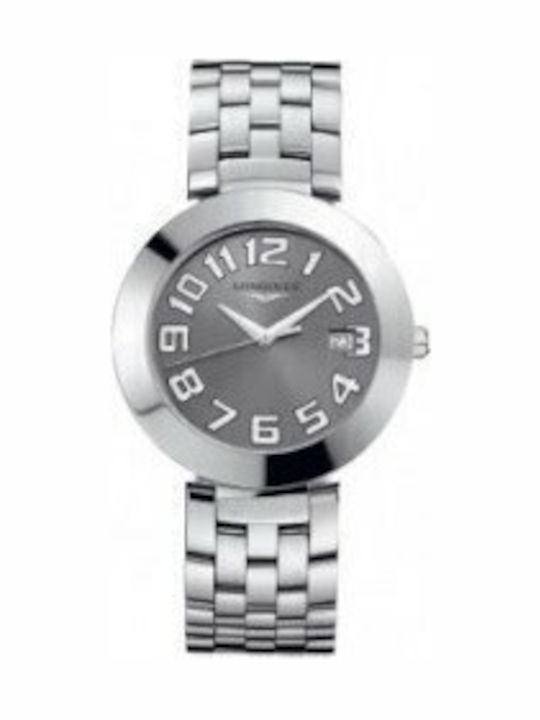 Longines Ρολόι Μπαταρίας με Μεταλλικό Μπρασελέ