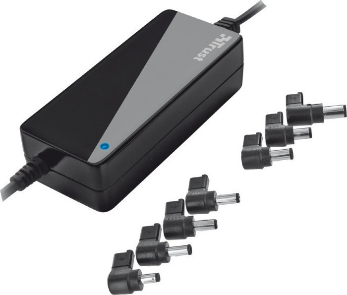 Alimentatore Auto 70W Per Notebook Trust - Con 8 Spinotti, Uscita Regolabile 15-24V, Per Presa Accendisigari