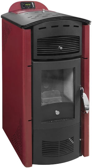 Gekas Metal Amanda Standard Σόμπα Pellet Αερόθερμη 9.1kW Μπορντό