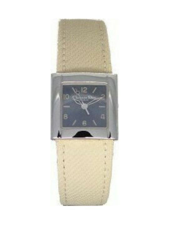 Dior Watch with Beige Leather Strap