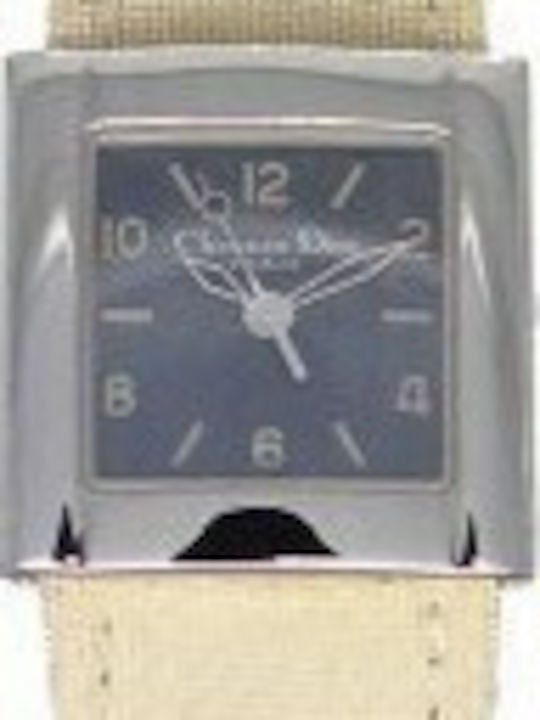 Dior Damen Uhr mit Beige Lederarmband
