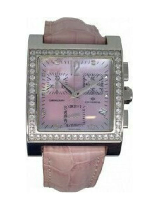 Continental Watch with Pink Rubber Strap