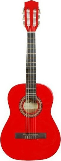 Juanita ΚC-30 Kids Classical Guitar 1/2 Red