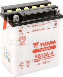 Yuasa Μπαταρία Μοτοσυκλέτας YB12A-A με Χωρητικότητα 12.6Ah