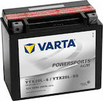 Varta Μπαταρία Μοτοσυκλέτας Powersports AGM YTX20L-4/YTX20L-BS με Χωρητικότητα 18Ah