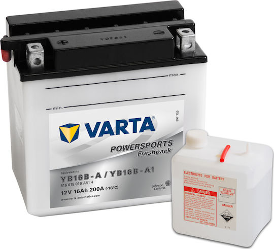 Varta Motorradbatterie YB16B-A mit Kapazität 16Ah