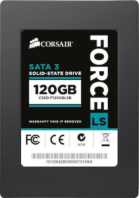 Corsair Force Series LS SSD 120GB τύπου 2.5'' με σύνδεση SATA III CSSD-F120GBLSB