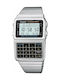 Casio Digital Uhr Batterie mit Silber / Silber Metallarmband