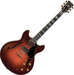 Yamaha SA-2200 Chitară Electrică ES Cu Manșetă Maro Sunburst Yamaha SA-2200 Chitară Electrică ES Cu Manșetă Maro Sunburst