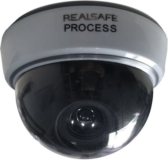 Real Safe Фалшива камера за наблюдение Тип Dome Сива