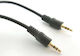 Aculine 3,5mm Klinkenkabel 3,5mm Stecker - 3,5mm Stecker Schwarz 3m