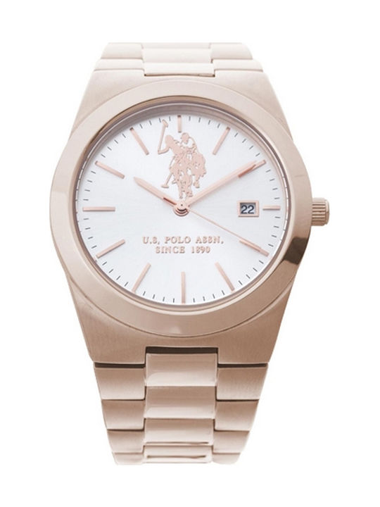 U.S. Polo Assn. Uhr mit Rose Gold Metallarmband USP5320RG