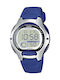Casio Women's Watch Chronograph with Blue Rubber Strap